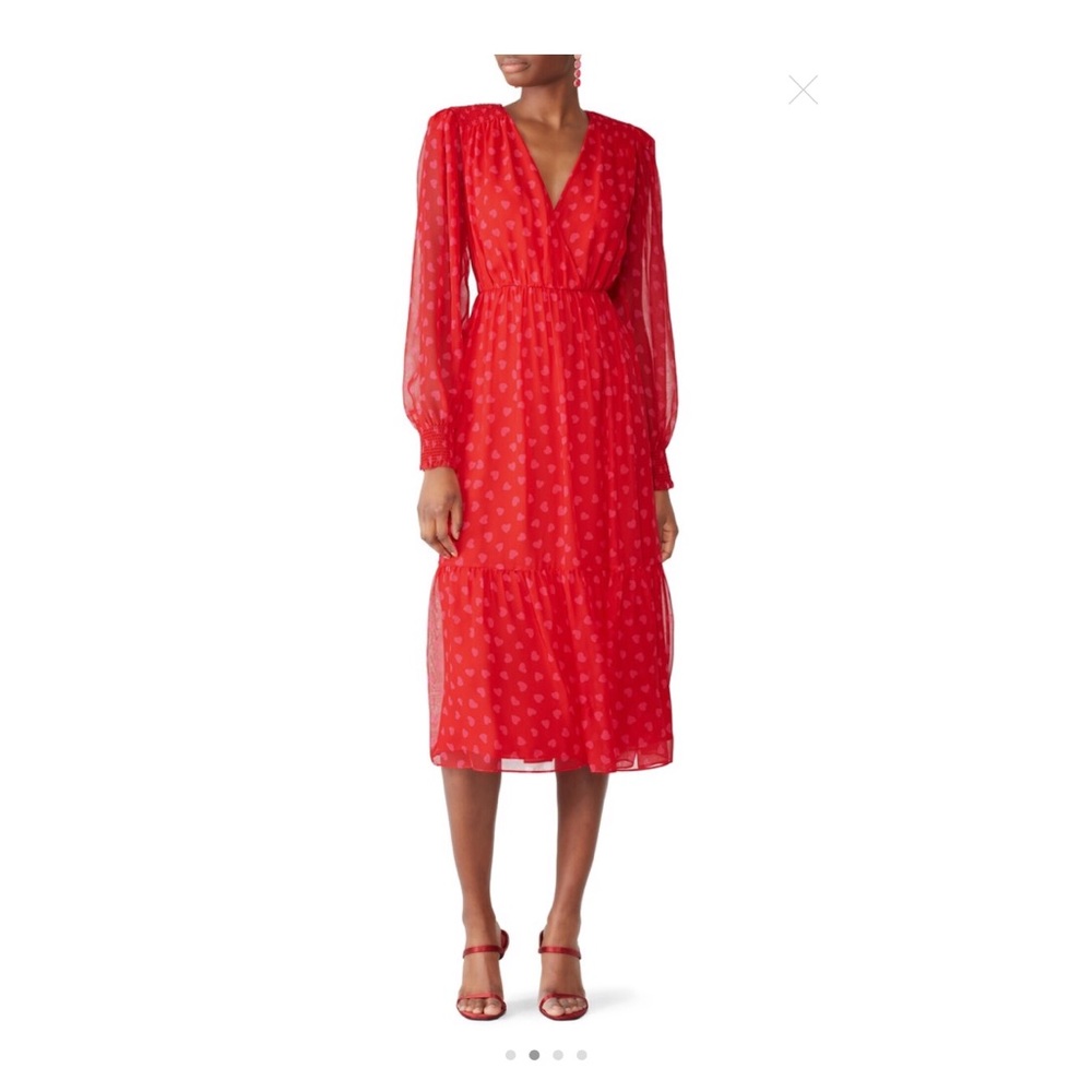 Kate Spade 100% silk midi dress